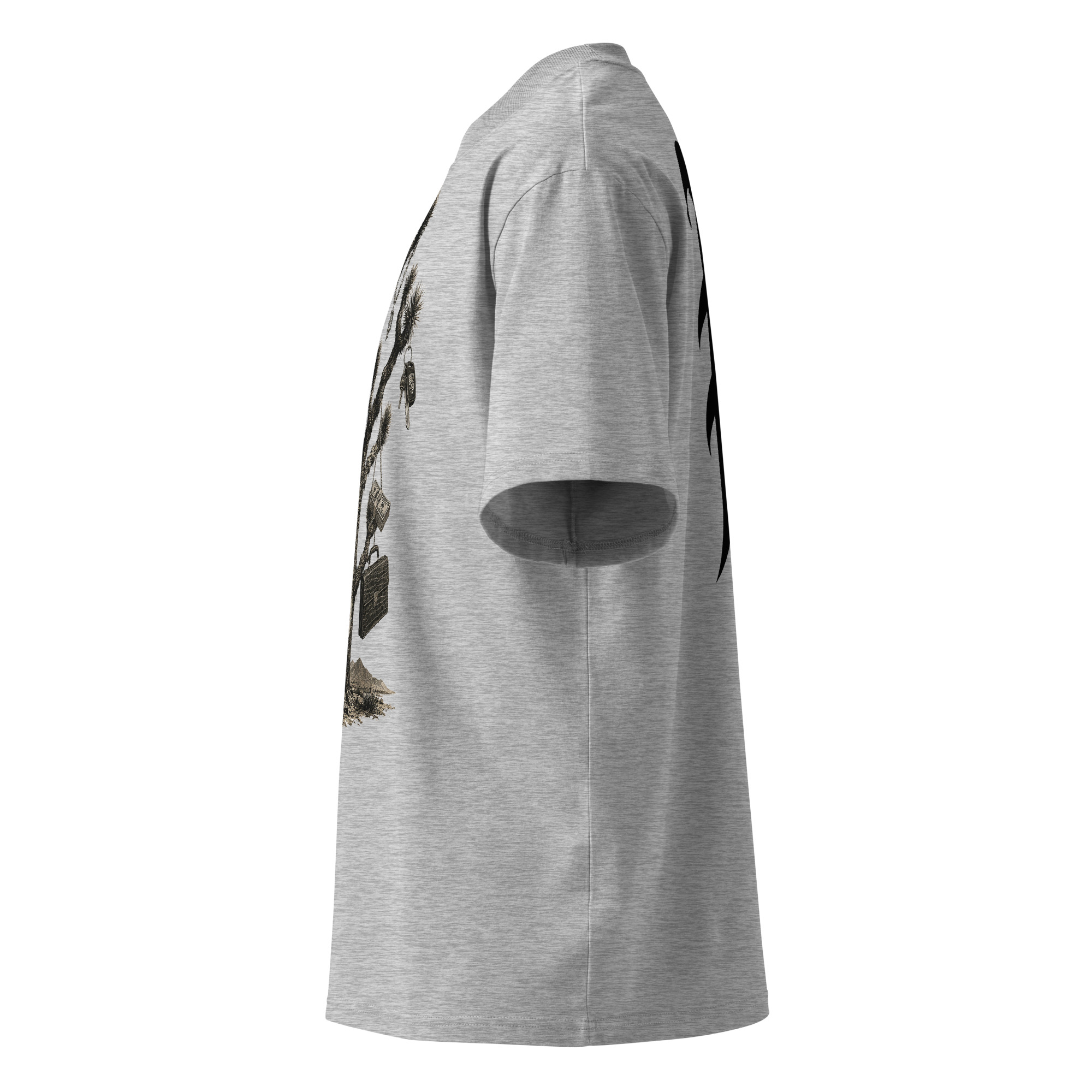 Pompton Oversized High Neck “Money Tree” T-Shirt | Premium Streetwear Essential - Image 4