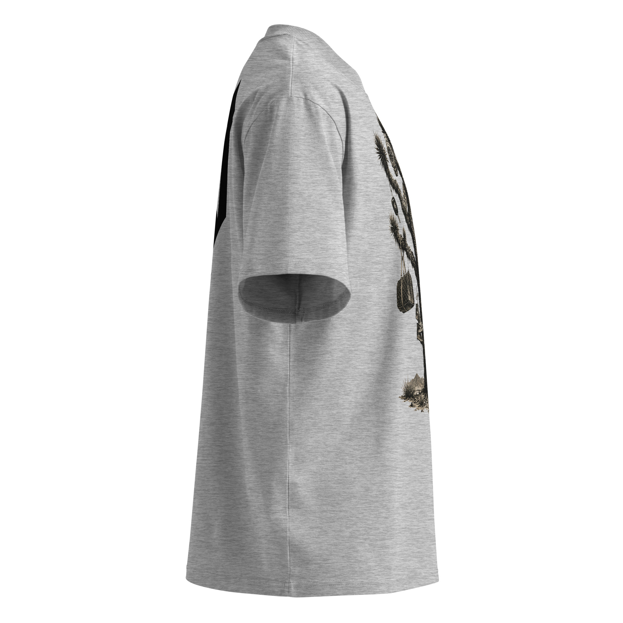 Pompton Oversized High Neck “Money Tree” T-Shirt | Premium Streetwear Essential - Image 3